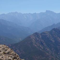 Monte Cinto with snow on it