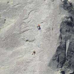 Rockclimbers we watched