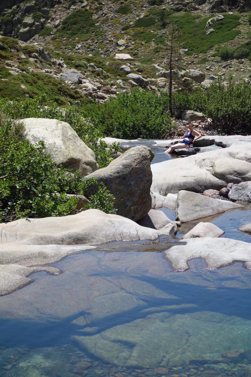 Val at the swimming spot