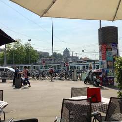 Bikes and trams are the most popular form of transport here! Last view of Zurich