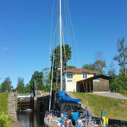 Eine von 58 Schleusen des Göta-Kanals