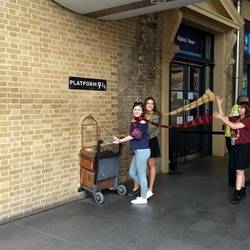 Saw a couple of Hogwart's students