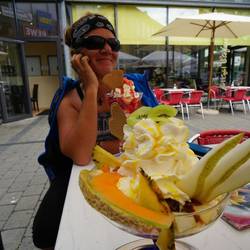 Auf dem Rückweg war dann noch ein Eiscafe im Weg🙈