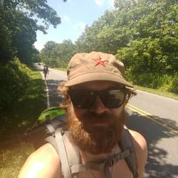 Road walking along the AT