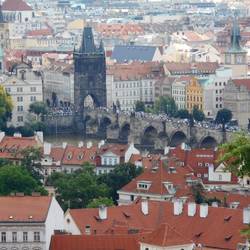 Charles bridge, so crowded!
