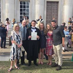 Dane's graduation for a Master of Law
