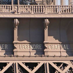 Names engraved on the tower