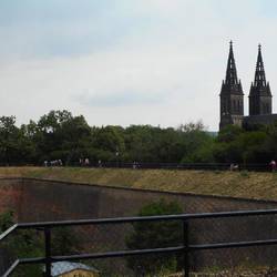 the wall of the castle