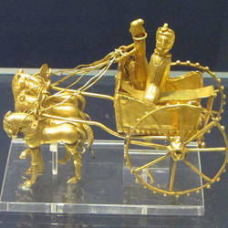 A chariot from the Oxus Treasure, Achaemenid Persia