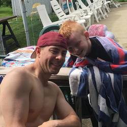 My brother Tom and his son 😊