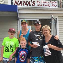 Nana and the kids at her place