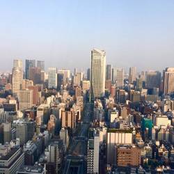 Blick auf Shiodome