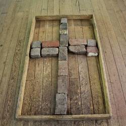 The cross made of bricks was a bit creepy...