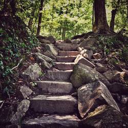 A cool rock staircase