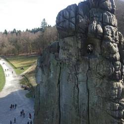 Blick auf den ersten Felsen
