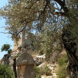 Lycian stone sarcophagus outside the village!