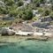 Many foundations of the sunken city a very good to recognize!