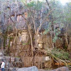 Side wall of the gorge