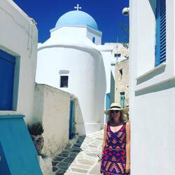 All the blue and white