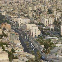 Amman street view, from citadel