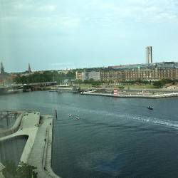 view from our hotel in Copenhagen