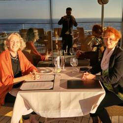 Italienisches in 'La Terrazza', Birgit und ich.