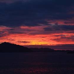 Last Norwegian sunset
