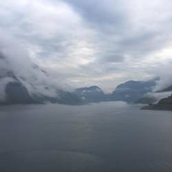 early morning in the fjord
