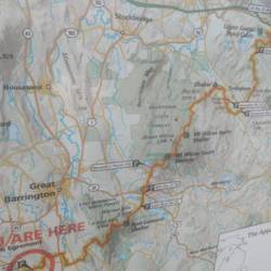 Our today's hike on a map