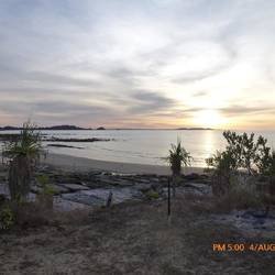 The view from our campsite over Cape Domett