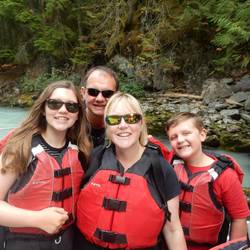 On the jet boat
