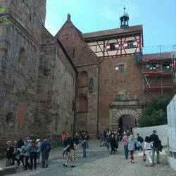 Water tower on the left