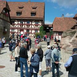 Houses within castle