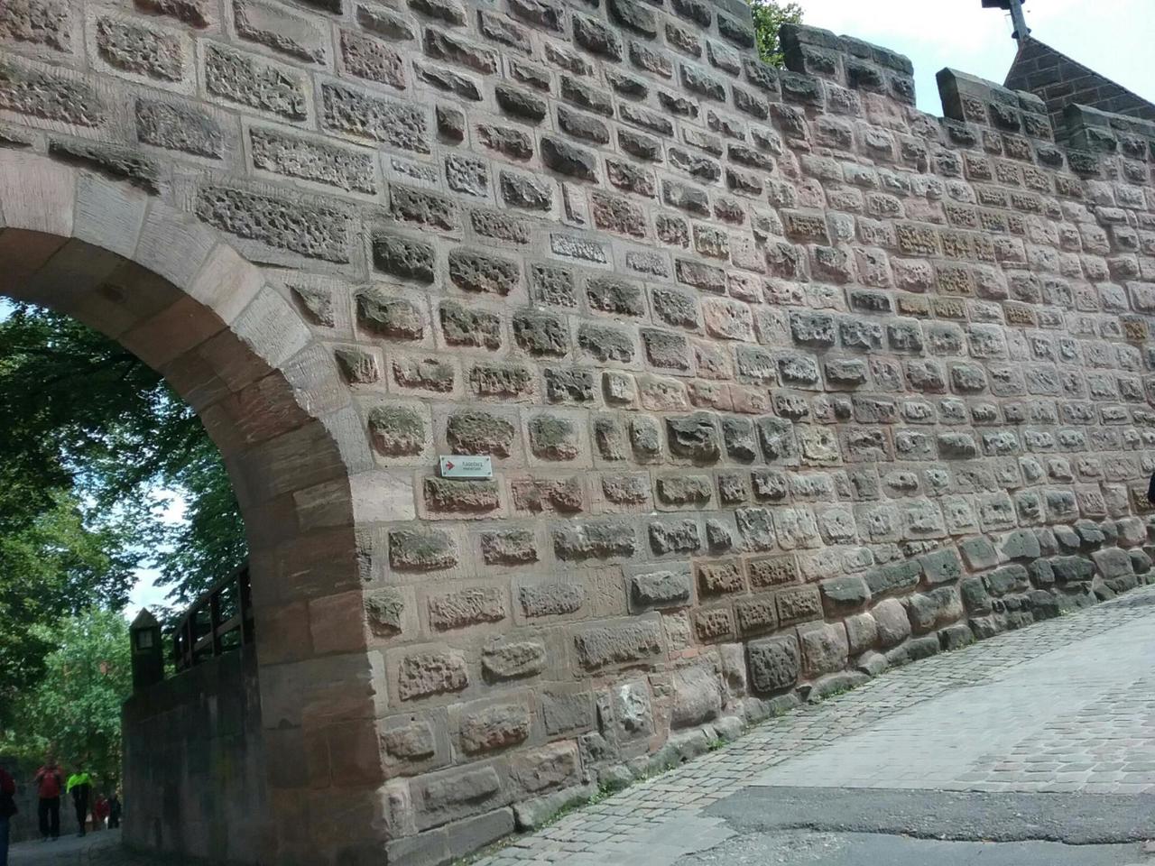 Top wall of castle