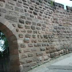 Top wall of castle