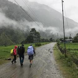 It was more or less a day of rain. Nothing was dry!