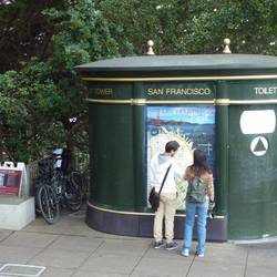 Self cleaning toilets in SF.