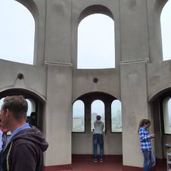Inside the top of Coit Tower