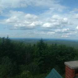 View from the lookout on top of the cabin