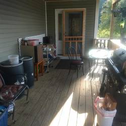 The porch of the trail angel
