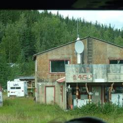 Abandoned roadhouse