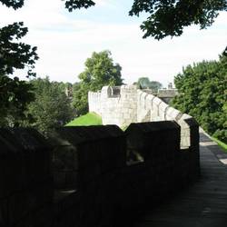 Walking around the walls at York