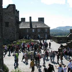 Inside the castle is more like a village