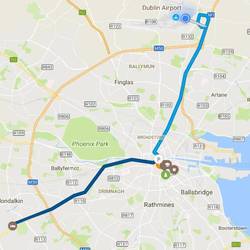 Weg in Dublin