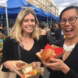 Delicious food at Broadway Market