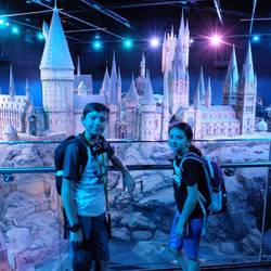 The amazing model of Hogwart's Castle which was used for some of the scenic cinematography