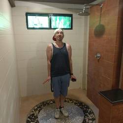 Eine Dusche zum beamen