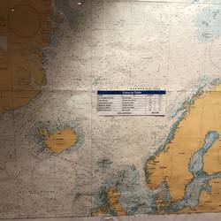 nautical chart of our course