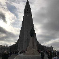 largest church in Iceland, made to look like a glacier