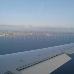 I love Denmark with all its wind turbines everywhere. What a view!